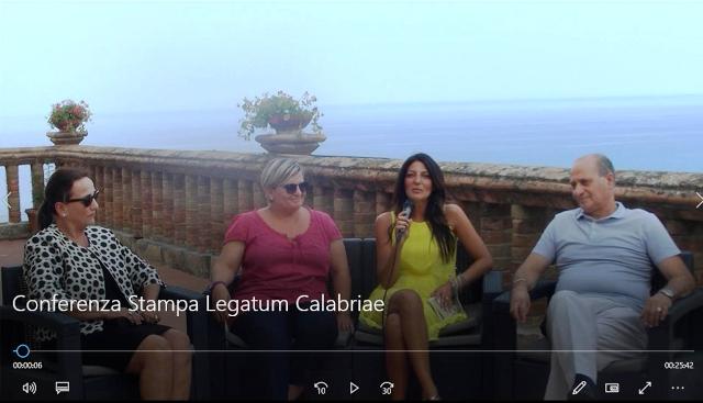 CONFERENZA STAMPA PREMIO LEGATUM CALABRIA 2018