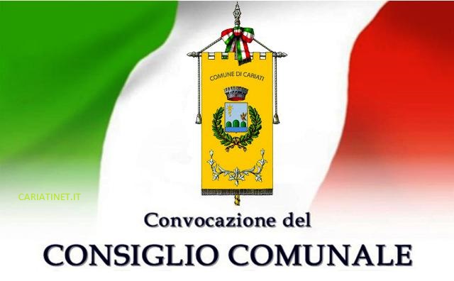 CONVOCAZIONE CONSIGLIO COMUNALE CON GONFALONE