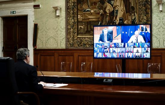 Draghi_videoconferenza