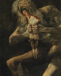 Francisco Goya: "Saturno che divora i suoi figli"