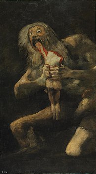Francisco Goya: "Saturno che divora i suoi figli"