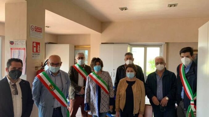 I sindaci nella sede di Trebisacce dell'ANAS