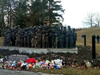 Il monumento ai martiri di Lidice