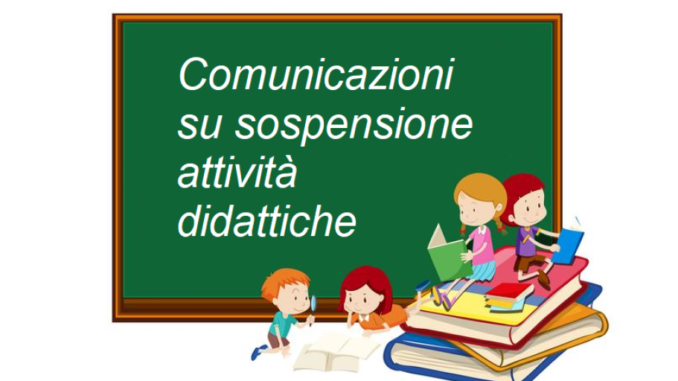 SOSPENSIONE ATTIVITà DIDATTICA