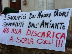 discarica protesta
