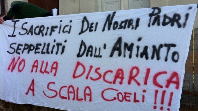 discarica protesta