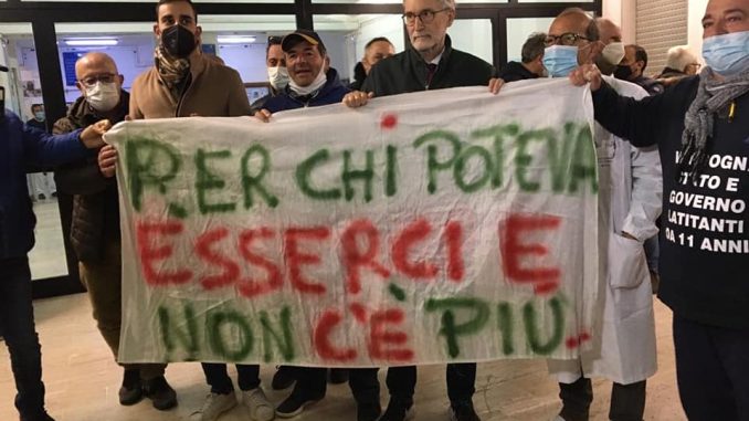 protesta ospedale 2021