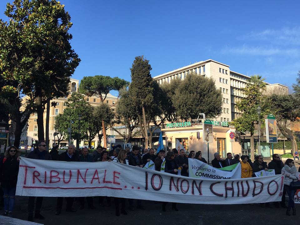 protesta roma TRIBUNALE 2017